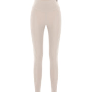 Diya - Bej Organik Pamuklu Yüksek Bel Uzun Tayt