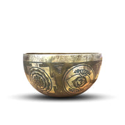 El Yapımı Mantra İşlemeli Tibet Kasesi 17 Cm