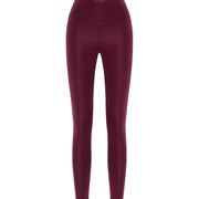 Bordo Yüksek Bel Toparlayıcı Tayt