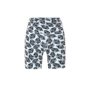 Pihu - Mavi Organik Pamuklu Yüksek Bel Mini Tayt