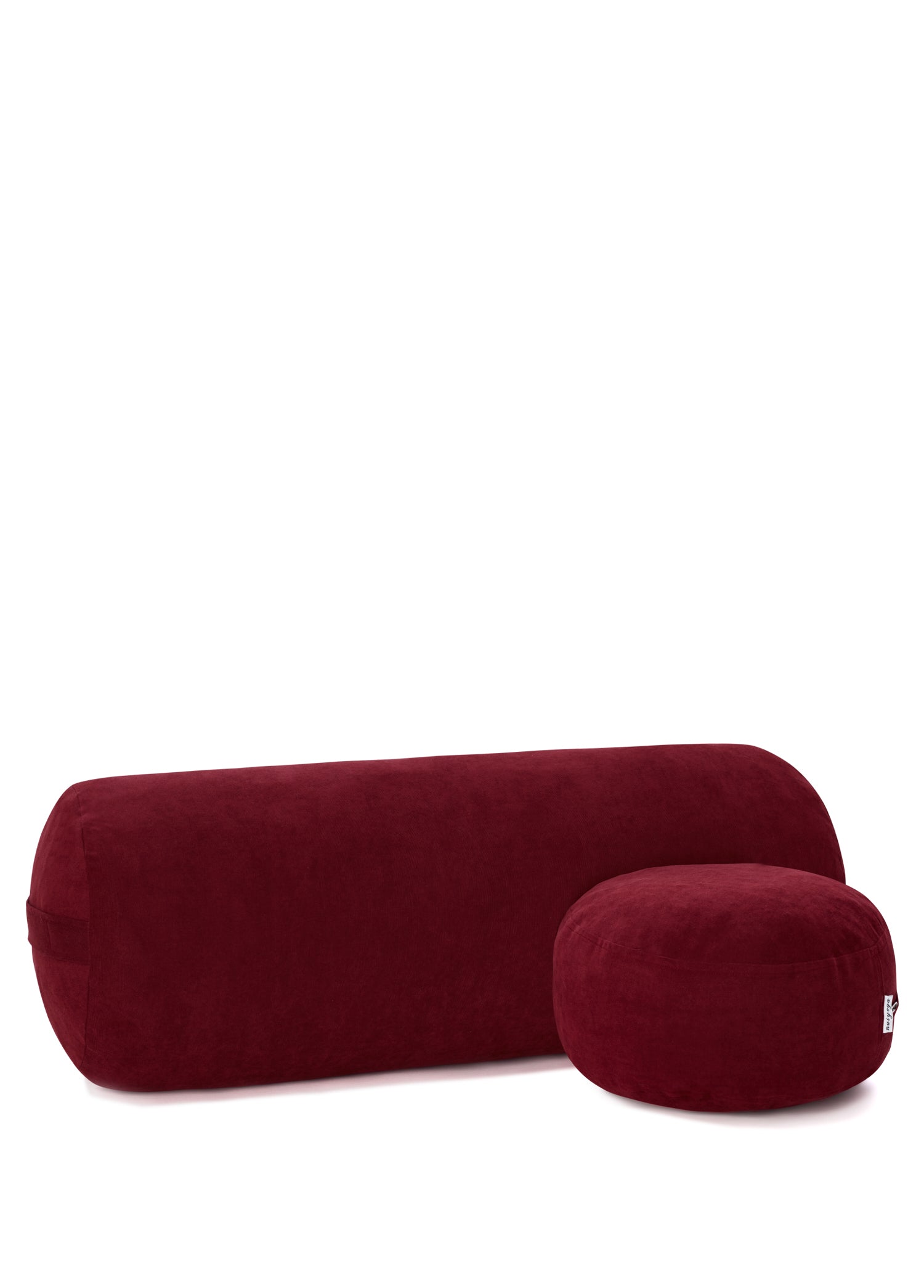 Claret Red Bolster &amp; Meditation Cushion