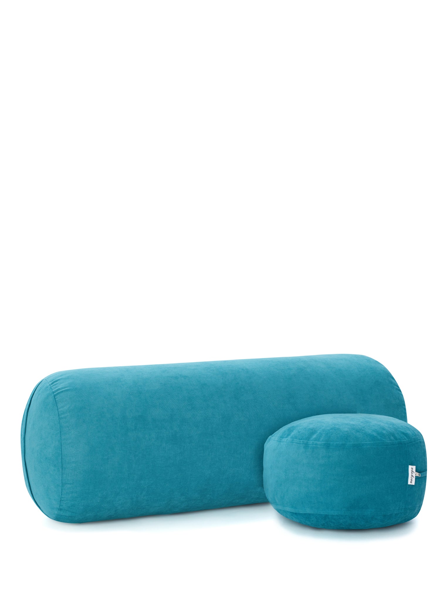 Petrol Blue Bolster &amp; Meditation Cushion