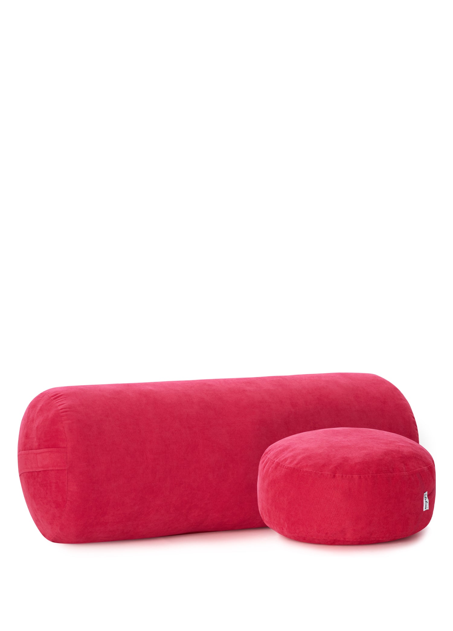 Pink Bolster &amp; Meditation Cushion