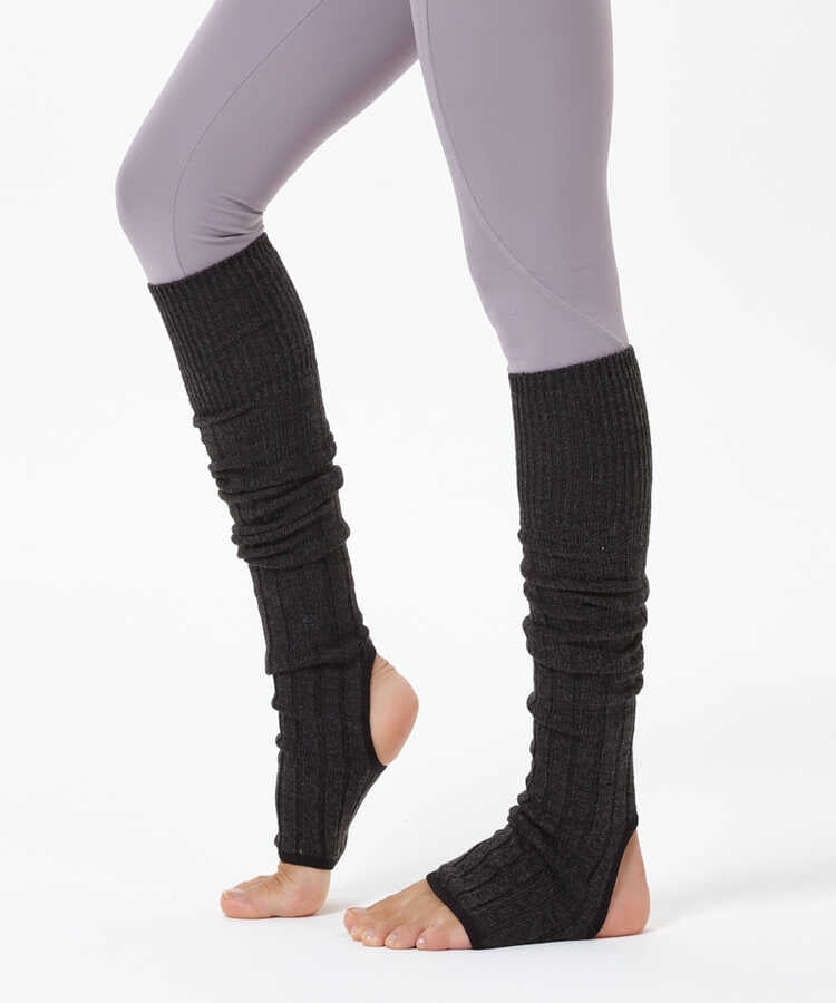 Gri Diz Altı Yoga &amp; Pilates Çorabı