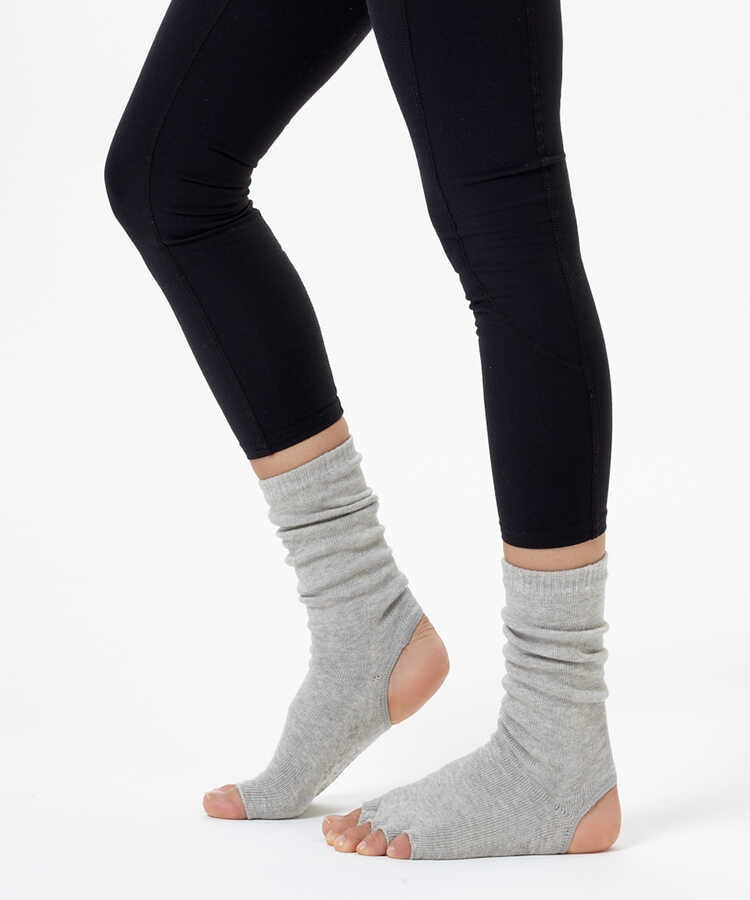 Gray Ankle Yoga &amp;amp; Pilates Socks