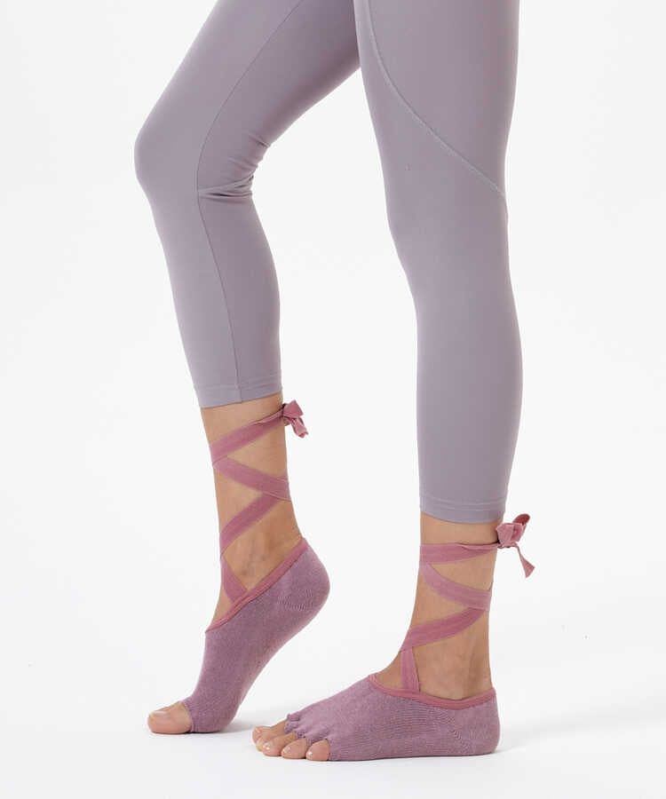 Dried Rose Strap Yoga &amp;amp; Pilates Socks