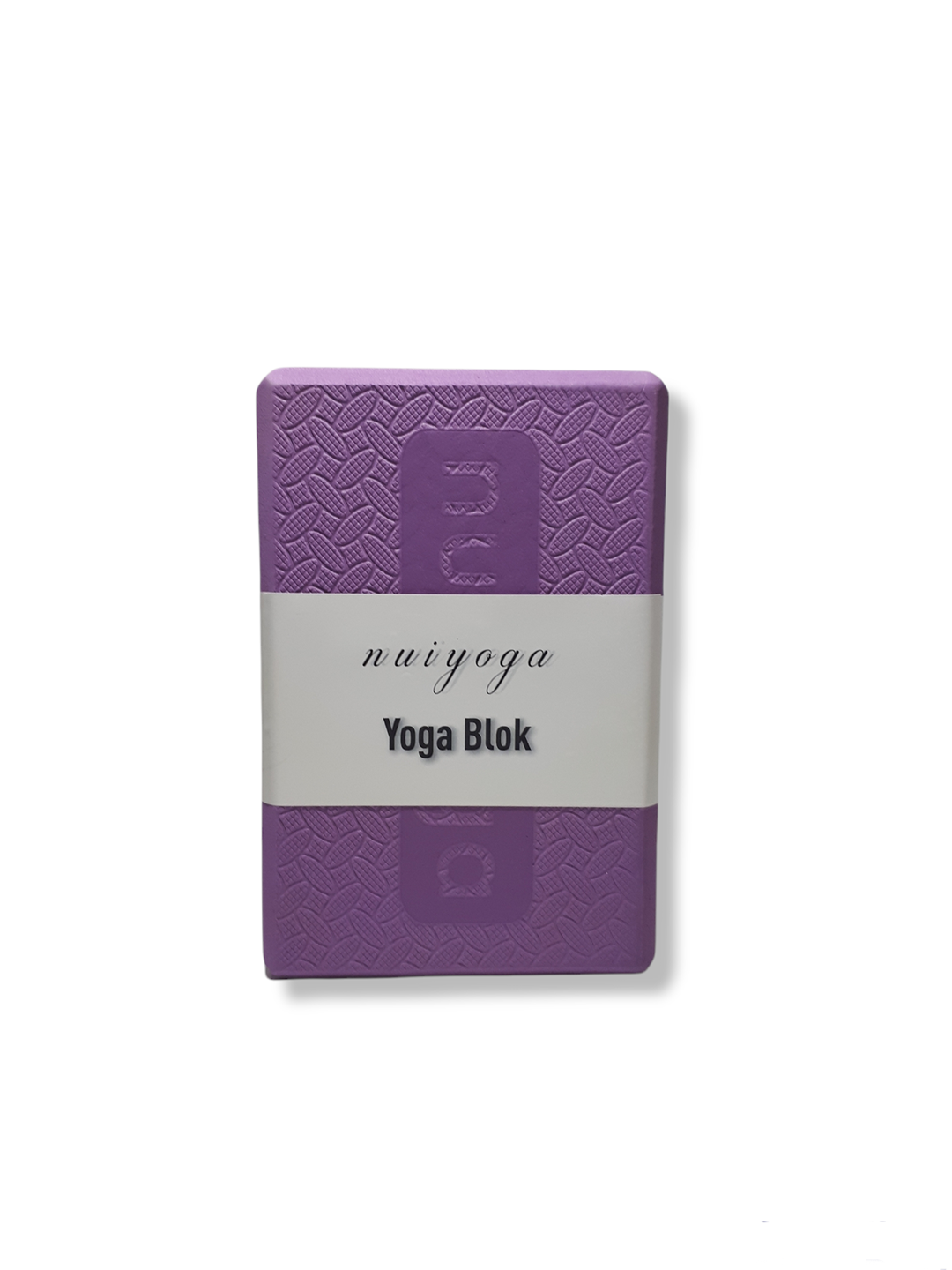 Purple - Pink Striped Rigid Yoga Block